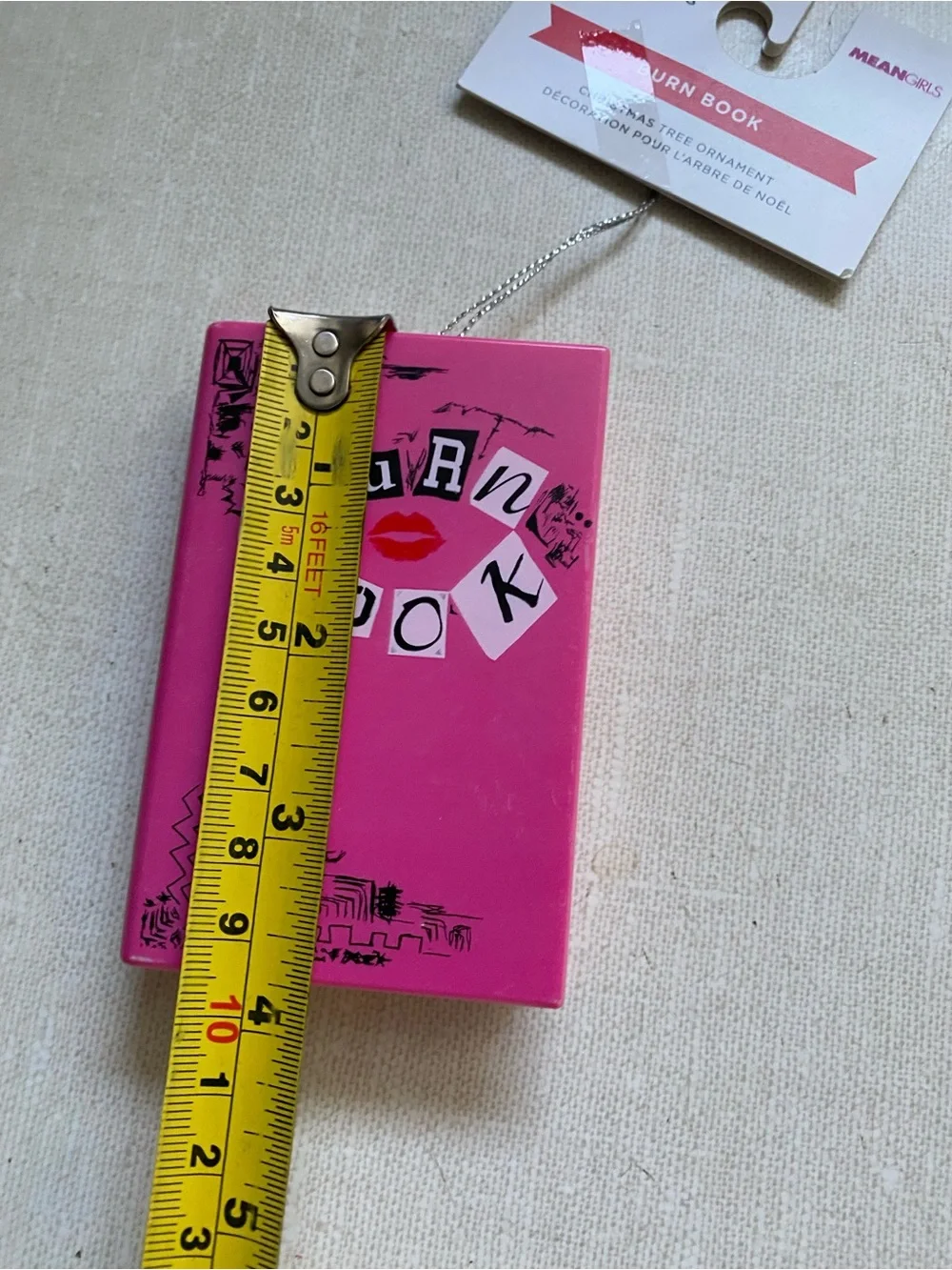Hallmark Mean Girls Burn Book Christmas Holiday Ornament NWT